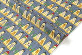 Japanese Fabric Alien Abduction Disco Cats - B - 50cm